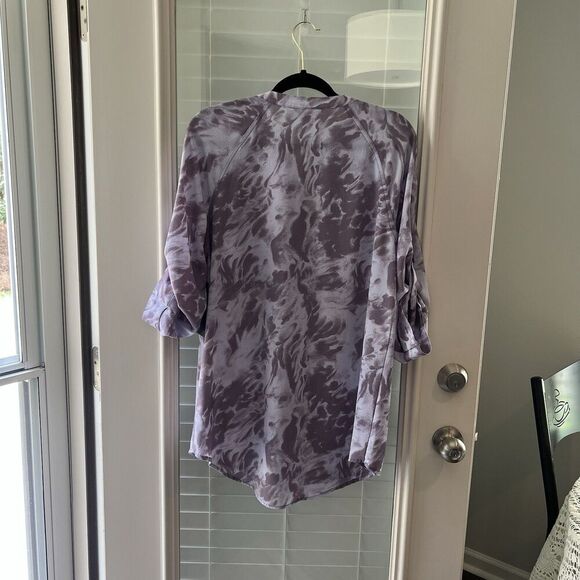 Rock & Republic Tunic Large Blouse Full Zip Artsy - Picture 2 of 4